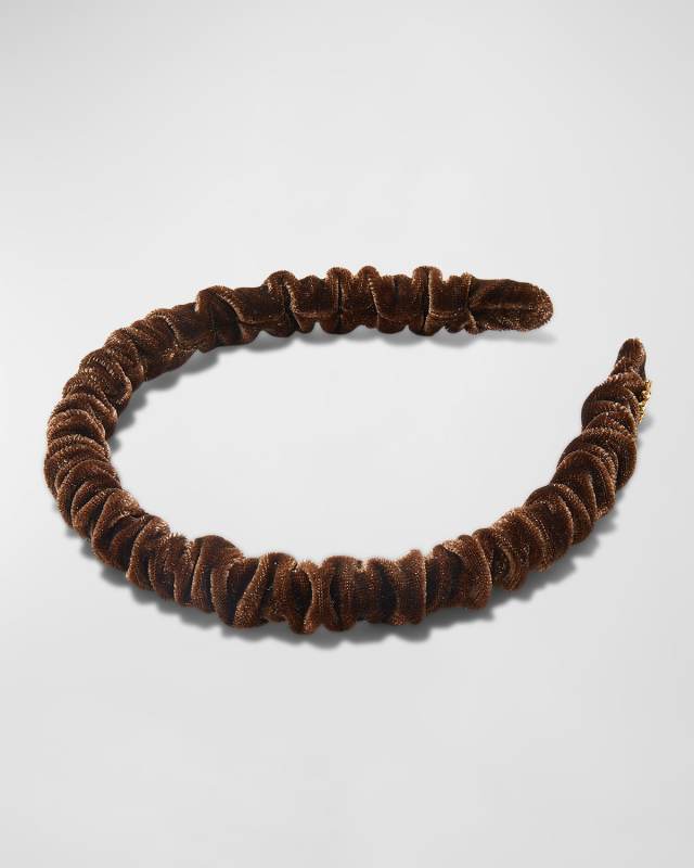 Jessie Ruched Velvet Headband
